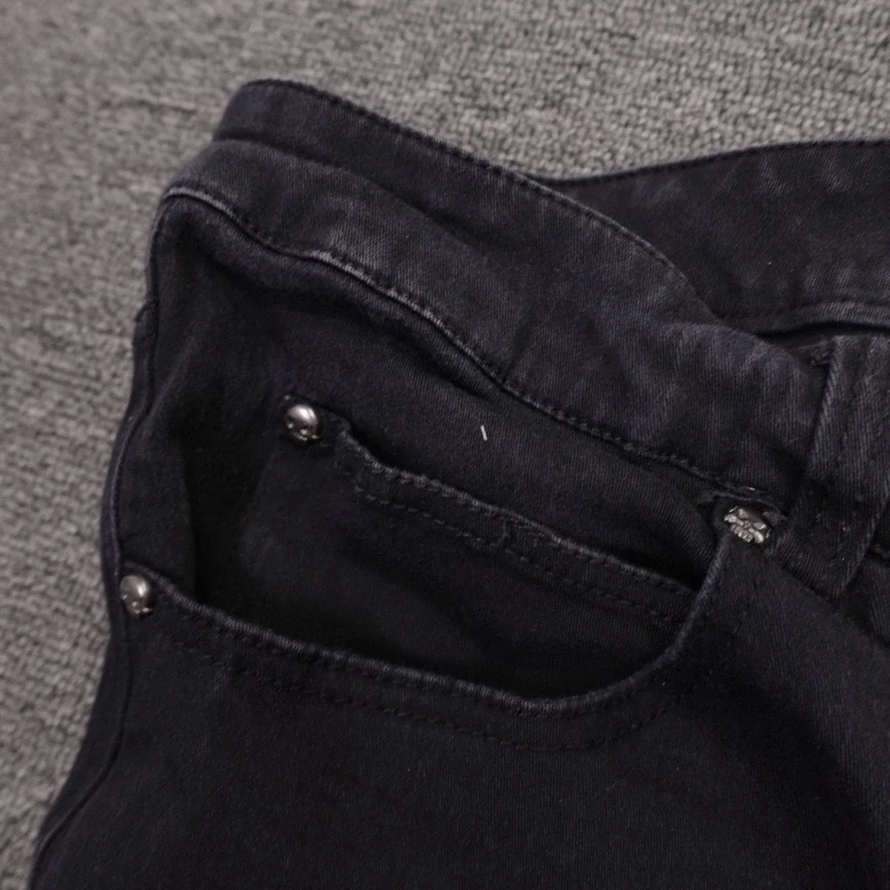 TRIPP NYC Jeans Womens 20S Black Dark Wash High Rise Straight Denim Plus 40x27